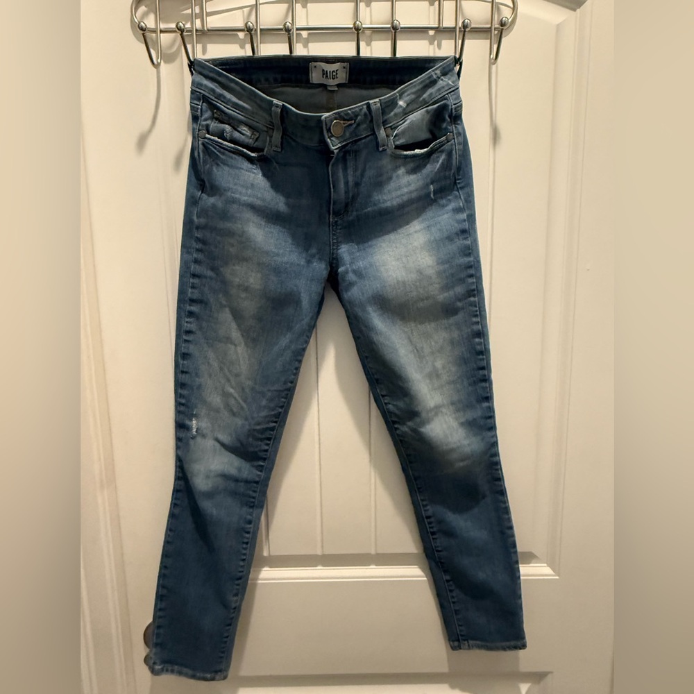 PAIGE Distressed Denim Jeans
